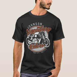 Camiseta Motocicleta Personalizada Piloto Legendario Motero