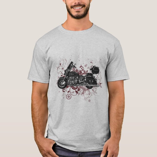 Camiseta Motocicleta personalizado - Tomando las curvas... (Anverso)