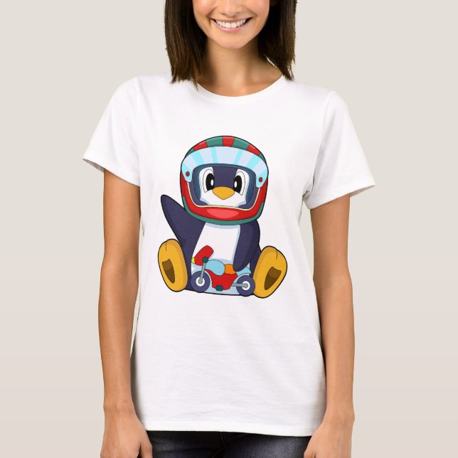 Camiseta Motocicleta Pingüino (Anverso)
