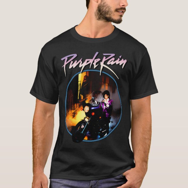 Camiseta Motocicleta Purple Rain (Anverso)