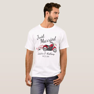 Camiseta Motocicleta recién casada