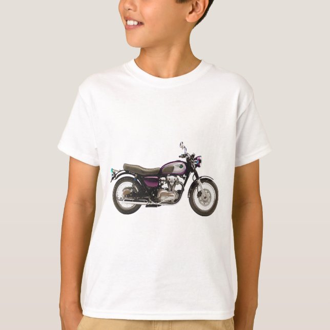 Camiseta Motocicleta retra (Anverso)