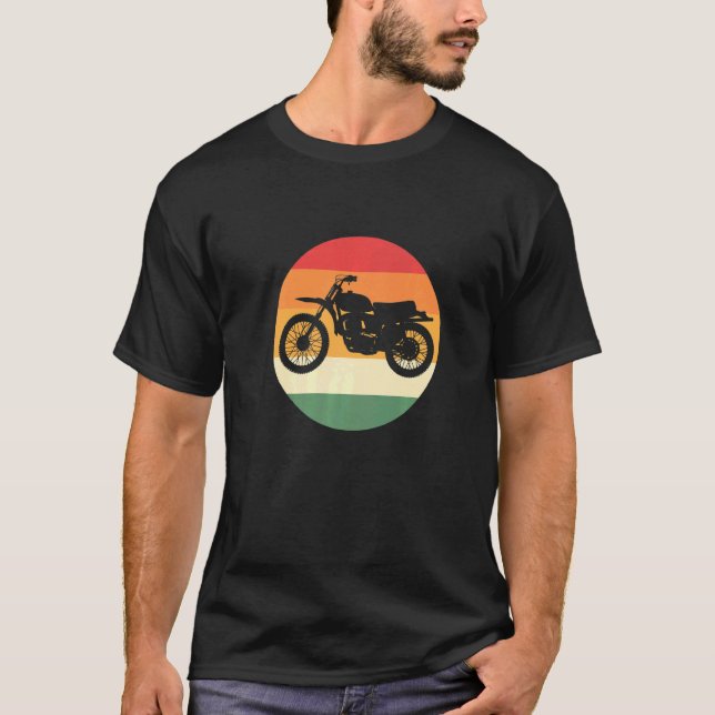 Camiseta Motocicleta retro (Anverso)