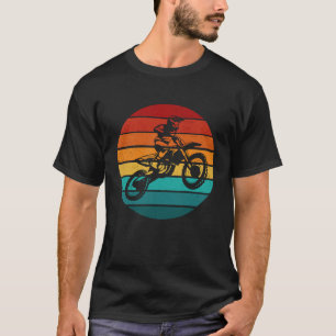 Camiseta Motocicleta Retro Gráfica Dirt Biker Enduro Motocr