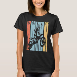 Camiseta Motocicleta Retro Gráfica Dirt Biker Enduro Motocr
