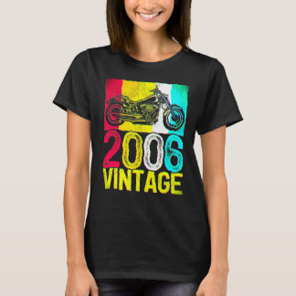 Camiseta Motocicleta Retro Vintage De 16 Años 2006 Cumpleañ