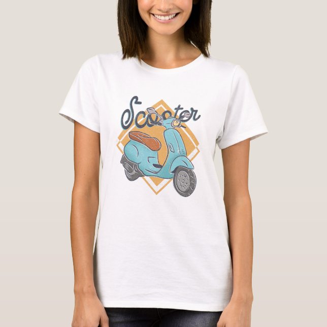 Camiseta Motocicleta Scooter (Anverso)