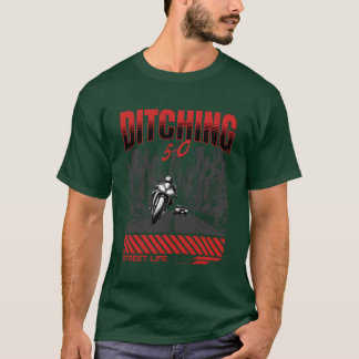 Camiseta Motocicleta se aleja de un amigo en un coche patru