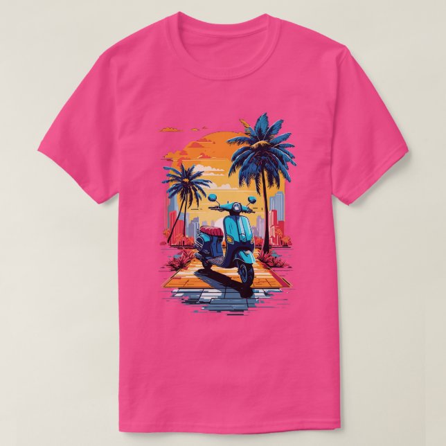 Camiseta Motocicleta vintage (Diseño del anverso)