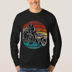 Camiseta Motocicleta Vintage Arrastrar Carreras Sprints Arr