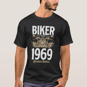 Camiseta Motocicleta Vintage Hombres Mujeres Nacidas En 196