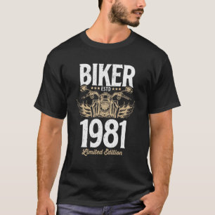 Camiseta Motocicleta Vintage Hombres Mujeres Nacidas En 198