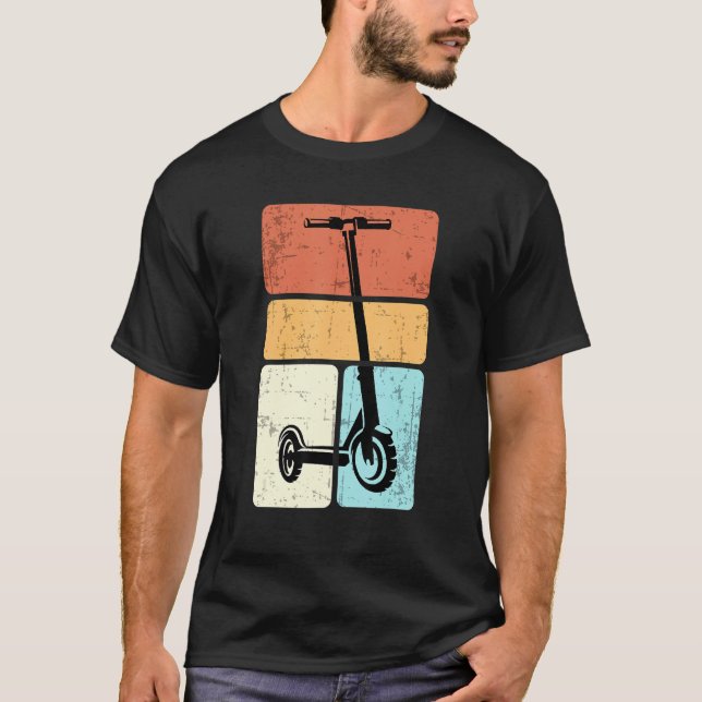 Camiseta Motocicleta vintage retro scooter stunt 1 (Anverso)