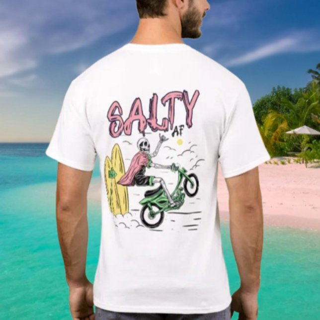 Camiseta Motocicleta Wheeler por Salty AF (Subido por el creador)