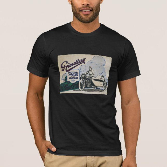 CAMISETA MOTOCICLETA Y COCHES LATERALES DE GRINDLAY (Anverso)