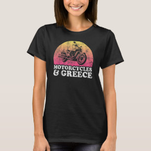 Camiseta Motocicleta y motocicletas de Grecia