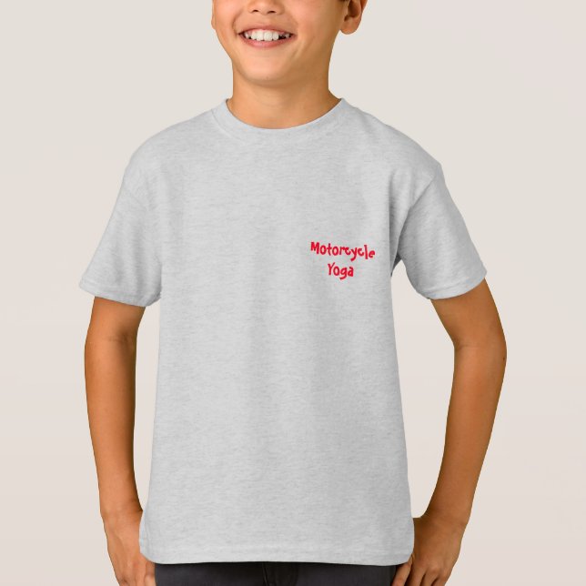 Camiseta Motocicleta Yoga Ringer Basic T-Shirt (Anverso)