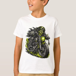 Camiseta Motocicleta Zombi de Motociclista