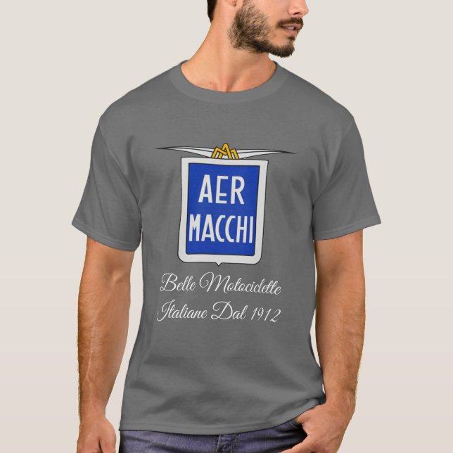 Camiseta Motocicletas Aermacchi 🏍 🇮 italiana 🇹 1912 (Anverso)