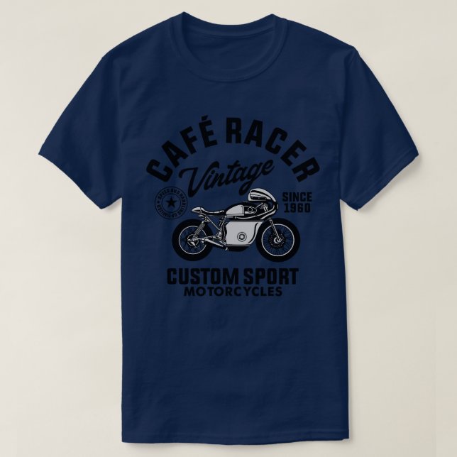 CAMISETA MOTOCICLETAS CAFE RACER (Diseño del anverso)