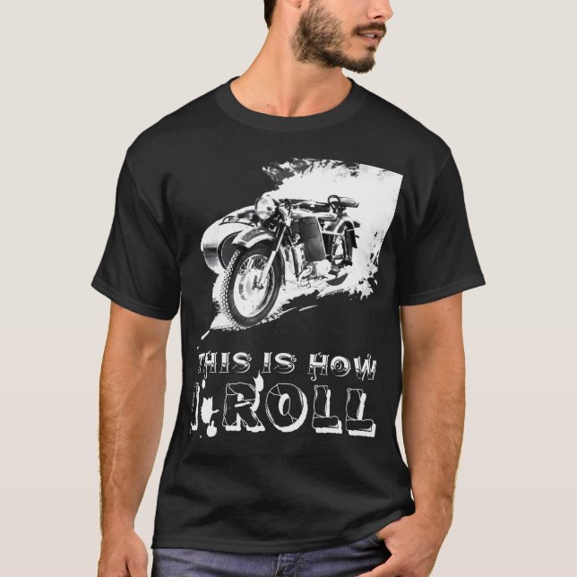 Camiseta Motocicletas Con Sidecar (Anverso)
