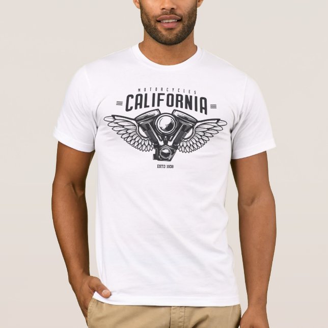Camiseta Motocicletas de California (Anverso)