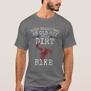 Camiseta Motocicletas De Hombres Viejos Con Bicicleta Sucia