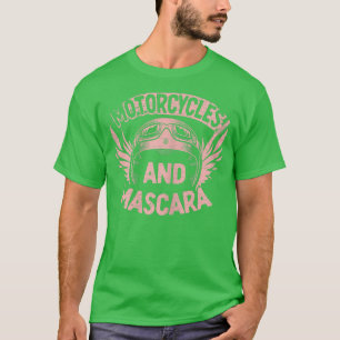 Camiseta Motocicletas Femeninas Y Motociclismo Mascara