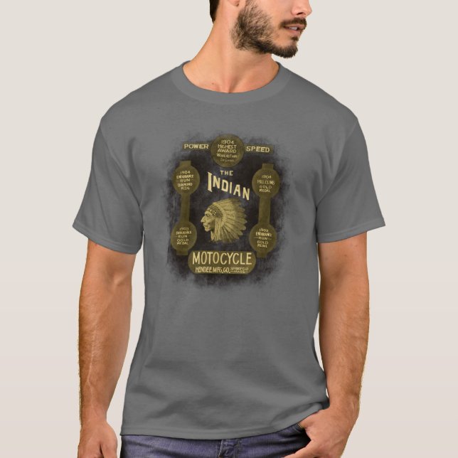 Camiseta Motocicletas nativas estadounidenses (Anverso)