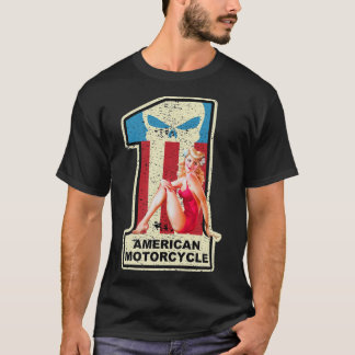 Camiseta Motocicletas norteamericanas 1 Escuela antigua de