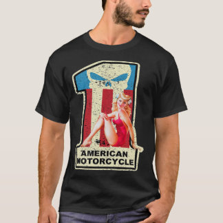 Camiseta Motocicletas norteamericanas 1 Escuela antigua de