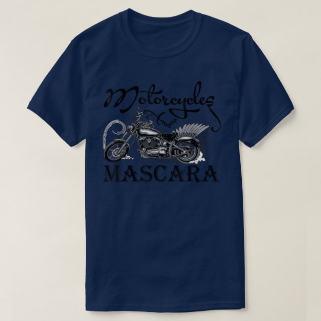 Camiseta Motocicletas Para Mujeres Y Mascara CC (Diseño del anverso)