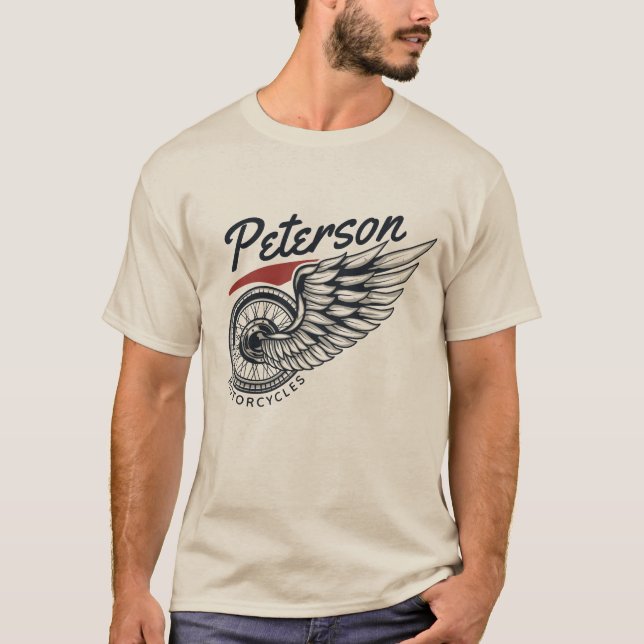 Camiseta Motocicletas Personalizadas Neumático Volador Tien (Anverso)