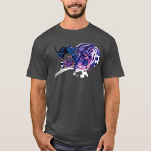 Camiseta Motocicletas Premium de DC Comics Batman y Catwoma