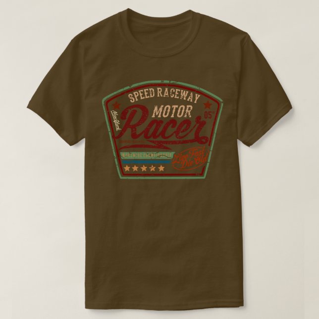 Camiseta Motocicletas Racer Personalizado Raceway (Diseño del anverso)