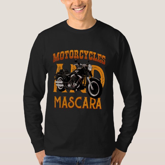 Camiseta Motocicletas Y Maqueta De Maquillaje De Masa 1 (Anverso)