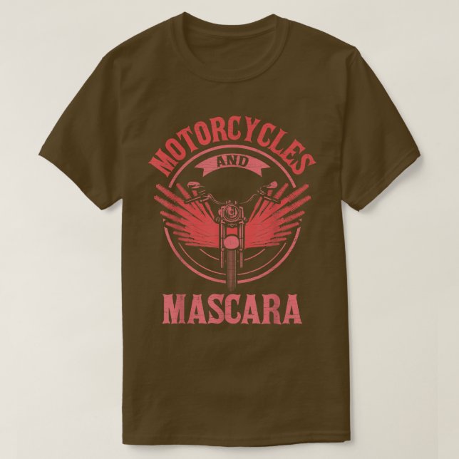 Camiseta Motocicletas Y Mascara (Diseño del anverso)