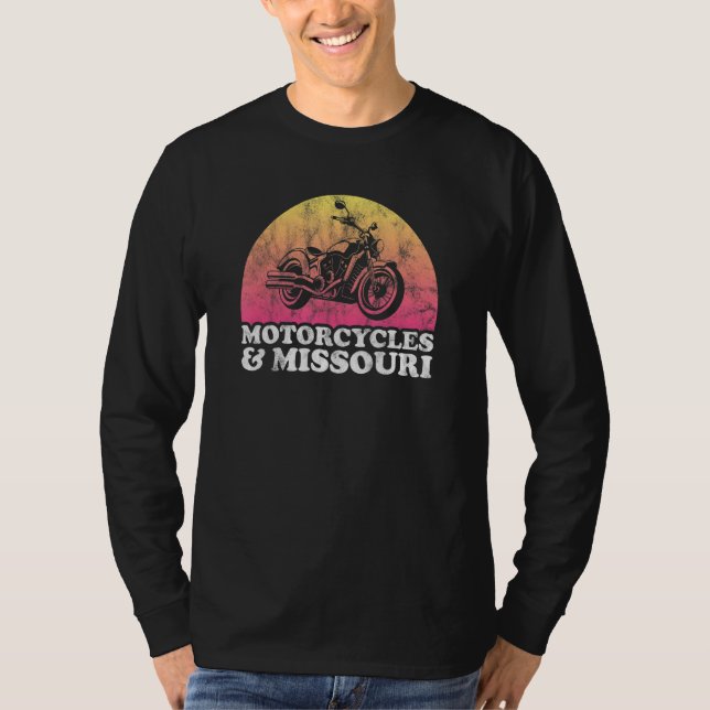 Camiseta Motocicletas y motocicletas de Misuri (Anverso)