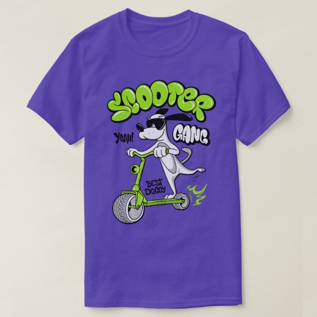 Camiseta Motociclismo de perros (Diseño del anverso)