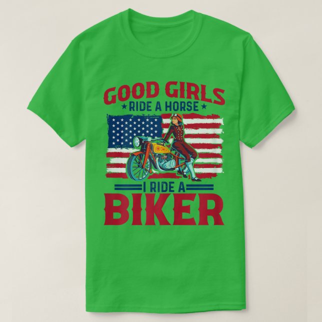 Camiseta Motociclismo femenino de motocicleta am (Diseño del anverso)