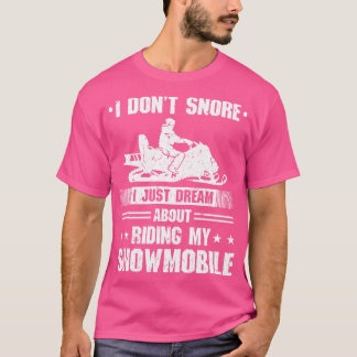 Camiseta Motociclismo Sled Winter Sports Funny Snowmobiling