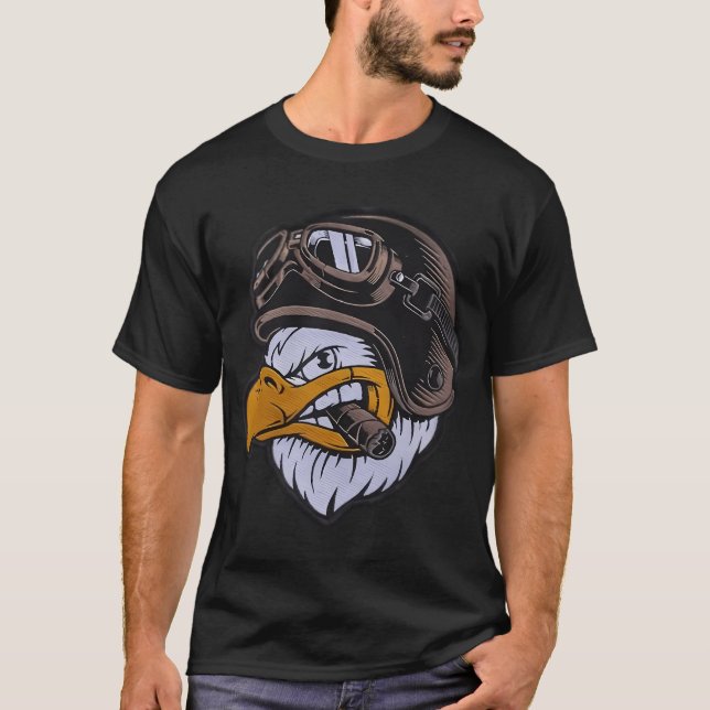 Camiseta Motociclista Águila (Anverso)