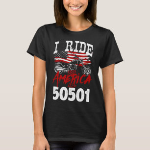 Camiseta motociclista anti Trump 50501 pro-democracia