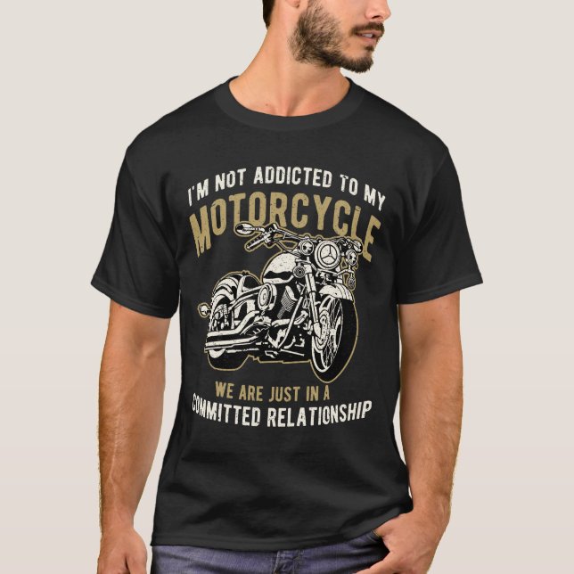 Camiseta Motociclista cita divertidos diseños de motociclis (Anverso)