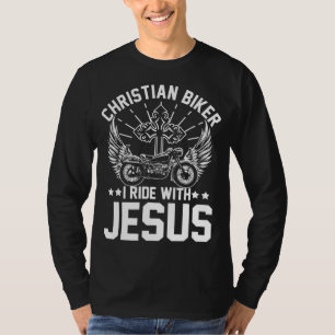 Camiseta Motociclista Cristiano I Motocicleta Amante Viajar