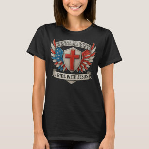 Camiseta Motociclista Cristiano - Yo conduzco con Jesús