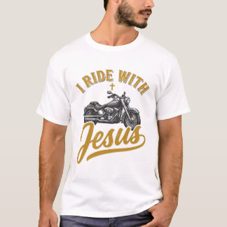 Camiseta Motociclista Cristiano Yo conduzco con Jesús Camis