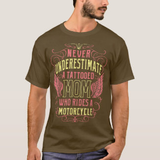 Camiseta Motociclista de mamá Tattoed 1340