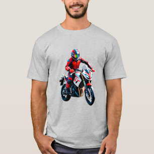 Camiseta 🏍️ Motociclista de Movimiento Urbano Estilo Calle