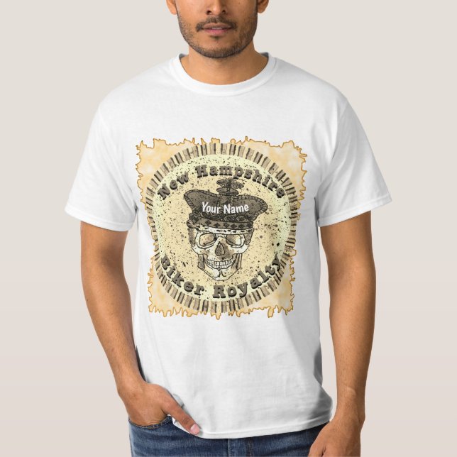 Camiseta Motociclista de New Hampshire  (Anverso)
